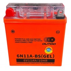 АКБ 6V11A-BS OUTDO JAWA-6V (GEL) оранж 120*130*60