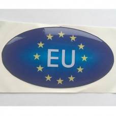 Наклейка силиконовая Евросоюз с надписью EU
