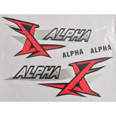 Наклейка бардачка Alpha
