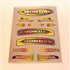Наклейка Honda серебро