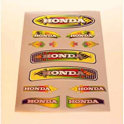 Наклейка Honda серебро